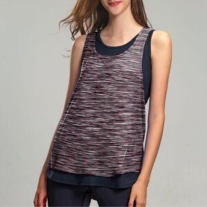 Tangerine Double Layer Active Tank Top